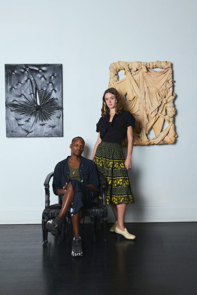 Godley Brown in the gallery, from Artnet News